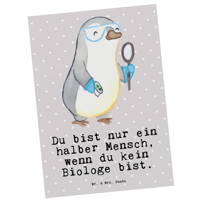 Postcard biologist Heart
