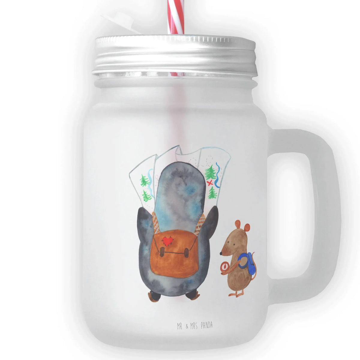 Personalizowany szklany słoik Mason Jar Jednorożec Szczęśliwy
