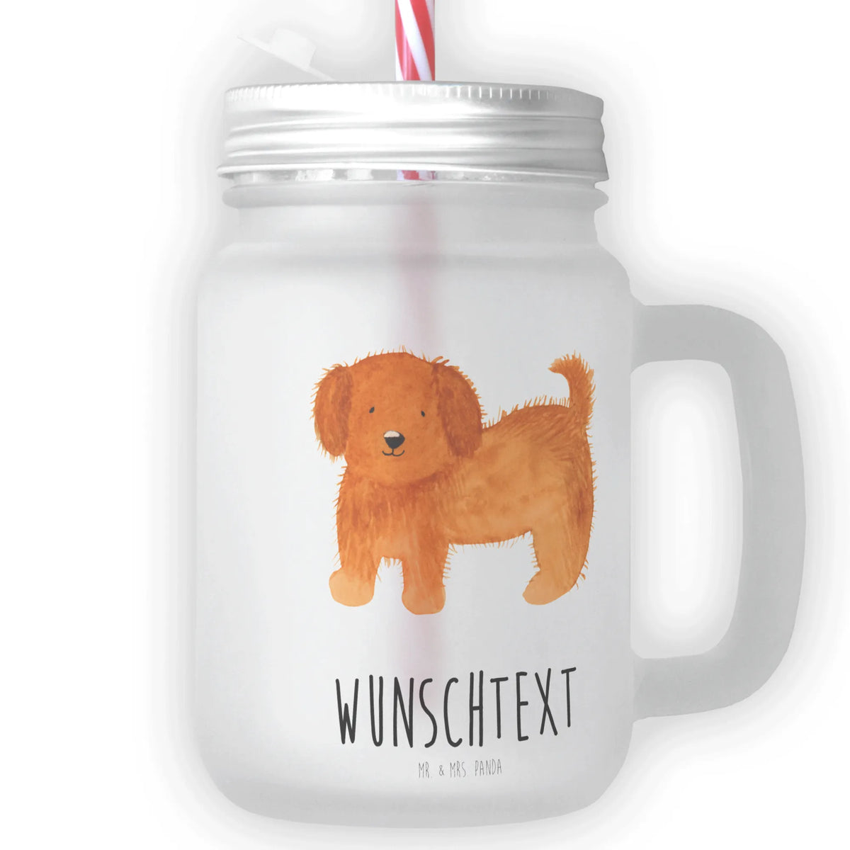 Personalizowany szklany słoik Mason Jar pies puszysty Pies, rasa psa, właściciel psa, miłośnik zwierząt, motyw psa, zwierzę domowe, powiedzenia