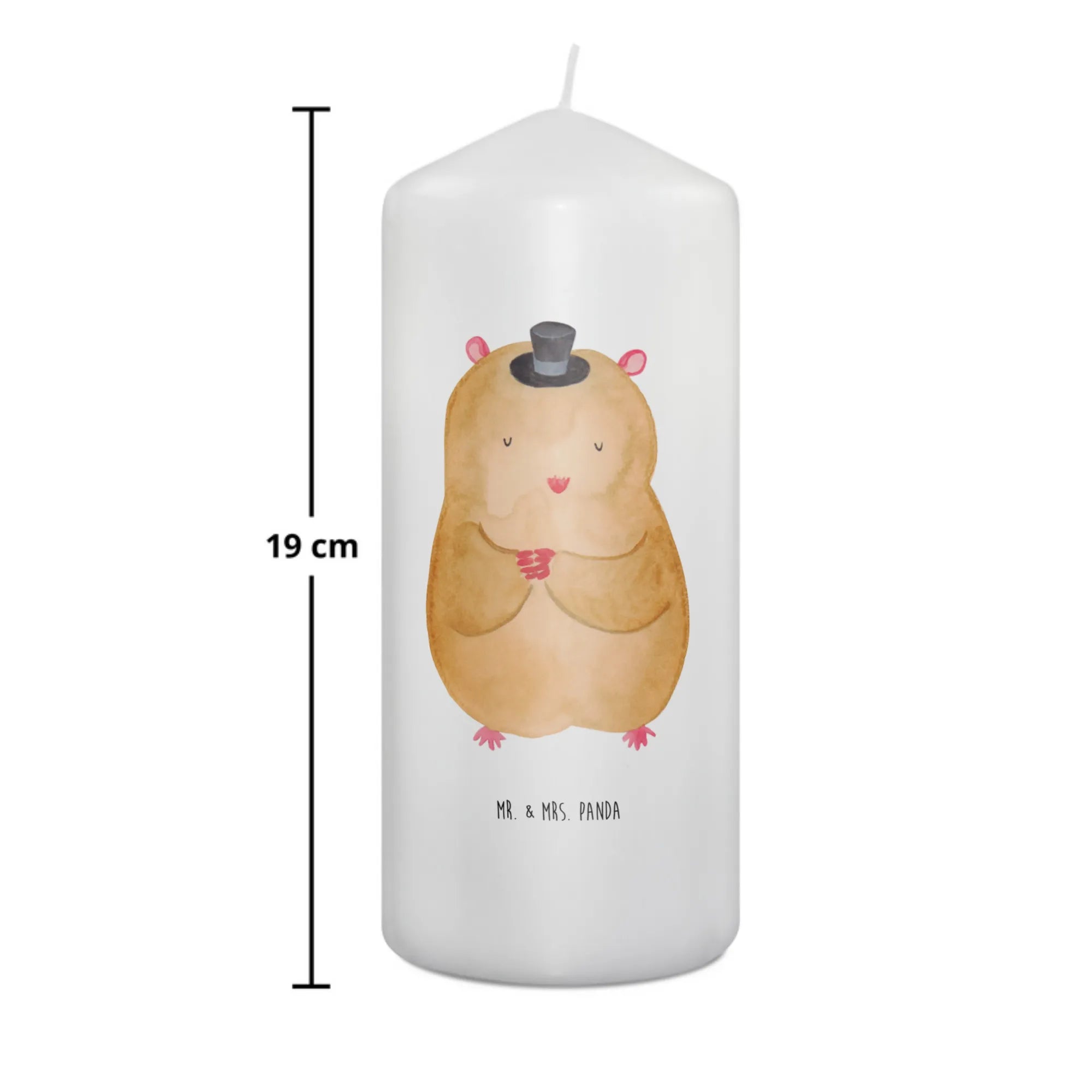 Kerze Hamster Hut Bedruckte Kerze, Erinnerungskerze, Blockkerze, Stumpenkerze, Kerze, Erinnerungslicht, Wachskerze, Zylinderkerze, Gute Laune, Tiermotive, Tiere, Lustige Sprüche, Zwerghamster, Magier, Hut, Hamster, Zauberer, Zylinder