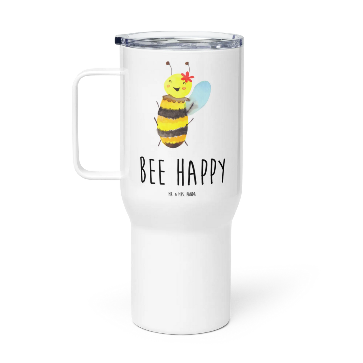 XXL Thermobecher Biene Happy Mehrwegbecher, To-Go-Becher, thermosbecher, Edelstahl-Thermobecher, Isolierbecher, Jumbo Becher, Edelstahlbecher, getränkebecher, Edelstahl Tasse, Thermos-Becher, Teebecher, Mehrweg-Kaffeebecher, Kaffee-Thermobecher, Teetasse, Autobecher, XL Reisetasse, Trinkgefäß, Kaffee-to-go-Becher, Großer Thermobecher, Reisebecher, XL Thermobecher, Thermobecher, Biene, Hummel, Wespe