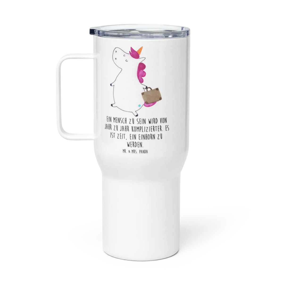 XXL Thermobecher Einhorn Koffer Kaffee-Thermobecher, Isolierbecher, XL Thermobecher, Mehrweg-Kaffeebecher, Edelstahl Tasse, Autobecher, Teebecher, Edelstahlbecher, To-Go-Becher, Thermobecher, Großer Thermobecher, Mehrwegbecher, Jumbo Becher, Teetasse, Kaffee-to-go-Becher, Edelstahl-Thermobecher, Trinkgefäß, Reisebecher, thermosbecher, getränkebecher, XL Reisetasse, Thermos-Becher, Unicorn, Einhorn, Einhörner, Einhorn Deko, Reise, Koffer, Abenteuer, Kind, Albern, Lustig, Verreisen, Erwachsen, Witzig, Gepäck, Spaß