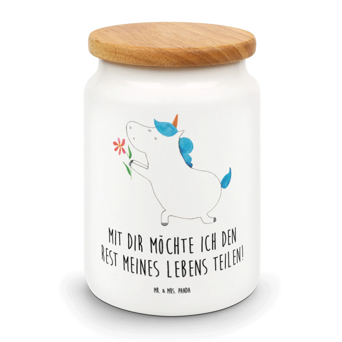 Storage jar unicorn flower Aromadose, Vorratsbehälter, Biskuitdose, vorratsgefäß, salzdose, Frischhaltedose, Vorratsdose, Keksdose, behälter, Lebensmittelbehälter, gebäckdose, zuckerdose, Aufbewahrungsdose, Kaffeedose, Teedose, leckerlidose, bonbondose, tee behälter, Dose, keramikdose, aufbewahrungsbehälter, vorratsbox, müslidose, Snackdose, Unicorn, Einhorn, Einhörner, Einhorn Deko, Freund, Pärchen, Partner, Verlobung, Liebesbeweis, Ehe, Ehepaar, Antrag, Heiraten, Liebe, Freundin, Heiratsantrag