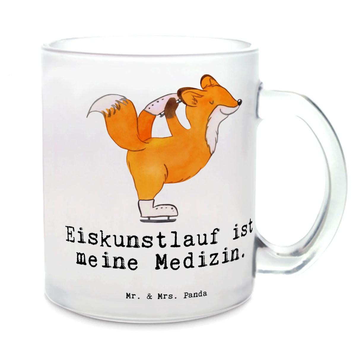 Filiżanka do herbaty lis Łyżwiarz figurowy Prezent, Sport, Dyscyplina sportowa, Hobby, Darować, Dziękuję, Dzięki, Wyróżnienie, Wygrana, Sportowiec