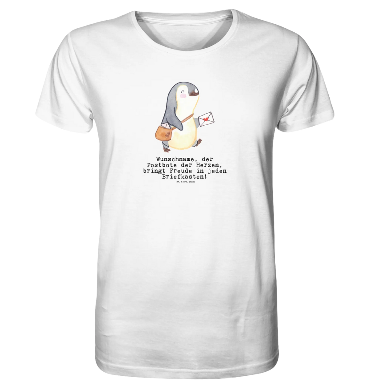 Personalisiertes Shirt Herren Postbote Herz T-Shirt mit Spruch, Tshirt, Shirt, T-Shirt, Jubiläum, Geschenk, Danke, Dankeschön, Beruf, Ausbildung, Abschied, Rente, Kollege, Kollegin, Arbeitskollege, Schenken, Mitarbeiter, Firma, Postler, Briefträger, Postbote, Briefzusteller