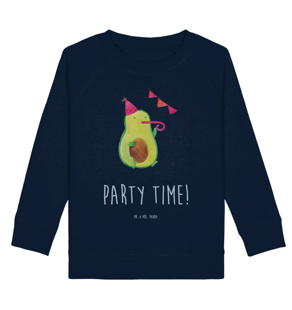 Organic Kinder Pullover Avocado Party Zeit Kinder Pullover, Kinder Sweatshirt, Gesund, Vegan, Avocado, Veggie