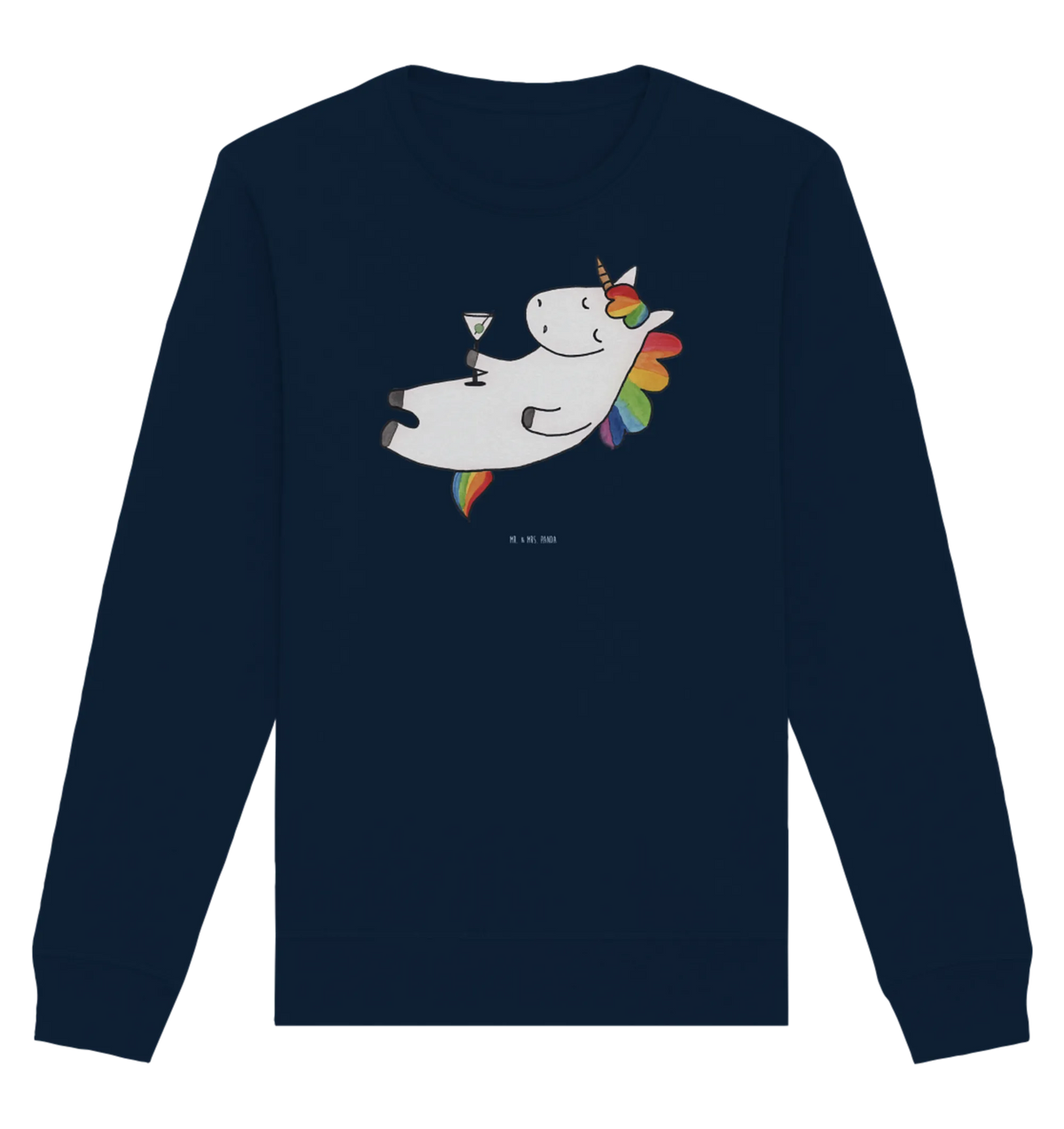 Rundhals Sweatshirt Einhorn Cocktail Pullover, Pullover Männer, Pullover Frauen, Sweatshirt, Sweatshirt Männer, Sweatshirt Frauen, Unisex, Einhorn, Einhörner, Einhorn Deko, Unicorn, Party, Spaß, Feiern, Caipirinha, Rum, Cuba Libre, Sekt, Freundin, Geburtstag, lustig, witzig, Spruch, Glitzer