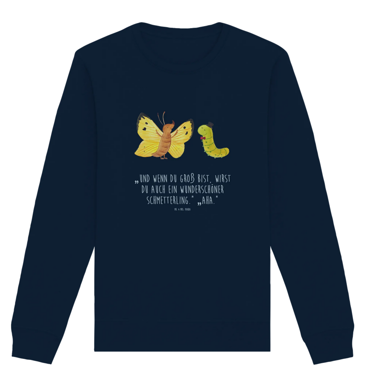 Baumwoll Pullover Raupe Schmetterling Pullover, Pullover Männer, Pullover Frauen, Sweatshirt, Sweatshirt Männer, Sweatshirt Frauen, Unisex, Tiermotive, Gute Laune, lustige Sprüche, Tiere, Raupe, Schmetterling, Zitronenfalter, Entwicklung, Erwachsen werden, Kokon, Hut, Hütchen, Schönheit, Aufwachsen