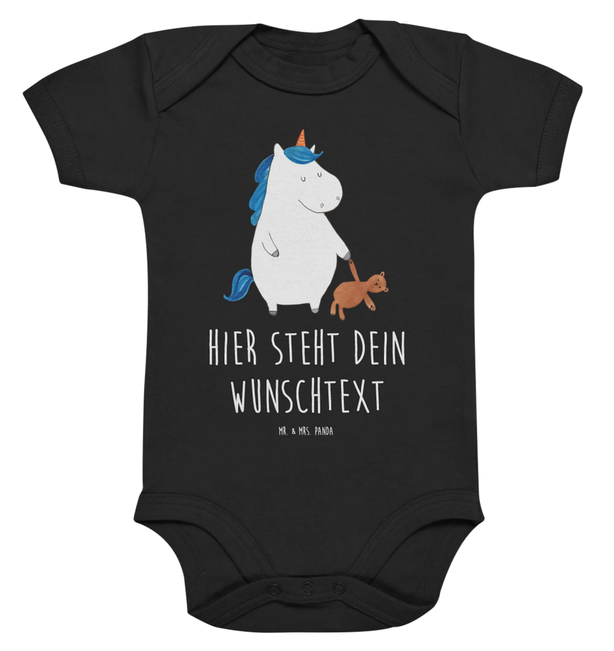 Personalized Baby Bodysuit unicorn teddy bed, child present, girlfriend, sweet, child gift, good night, sleep, single life, dreaming