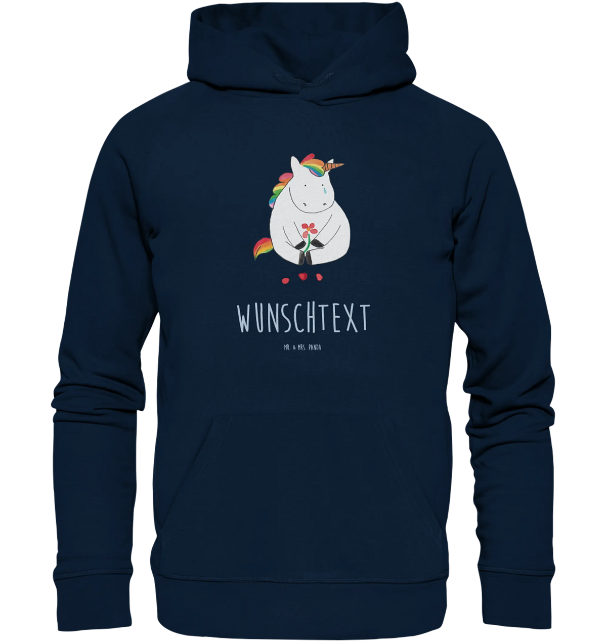 Personalized hoodie unicorn Sad greeting card, grief, consoling, flower, Friendship, friends