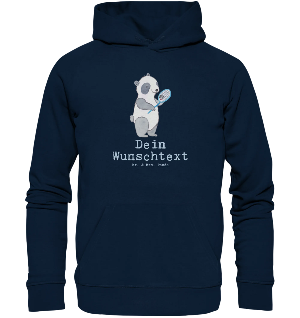 Personalized hoodie panda badminton Gift, athlete, profit, award, thank you, giving, play badminton
