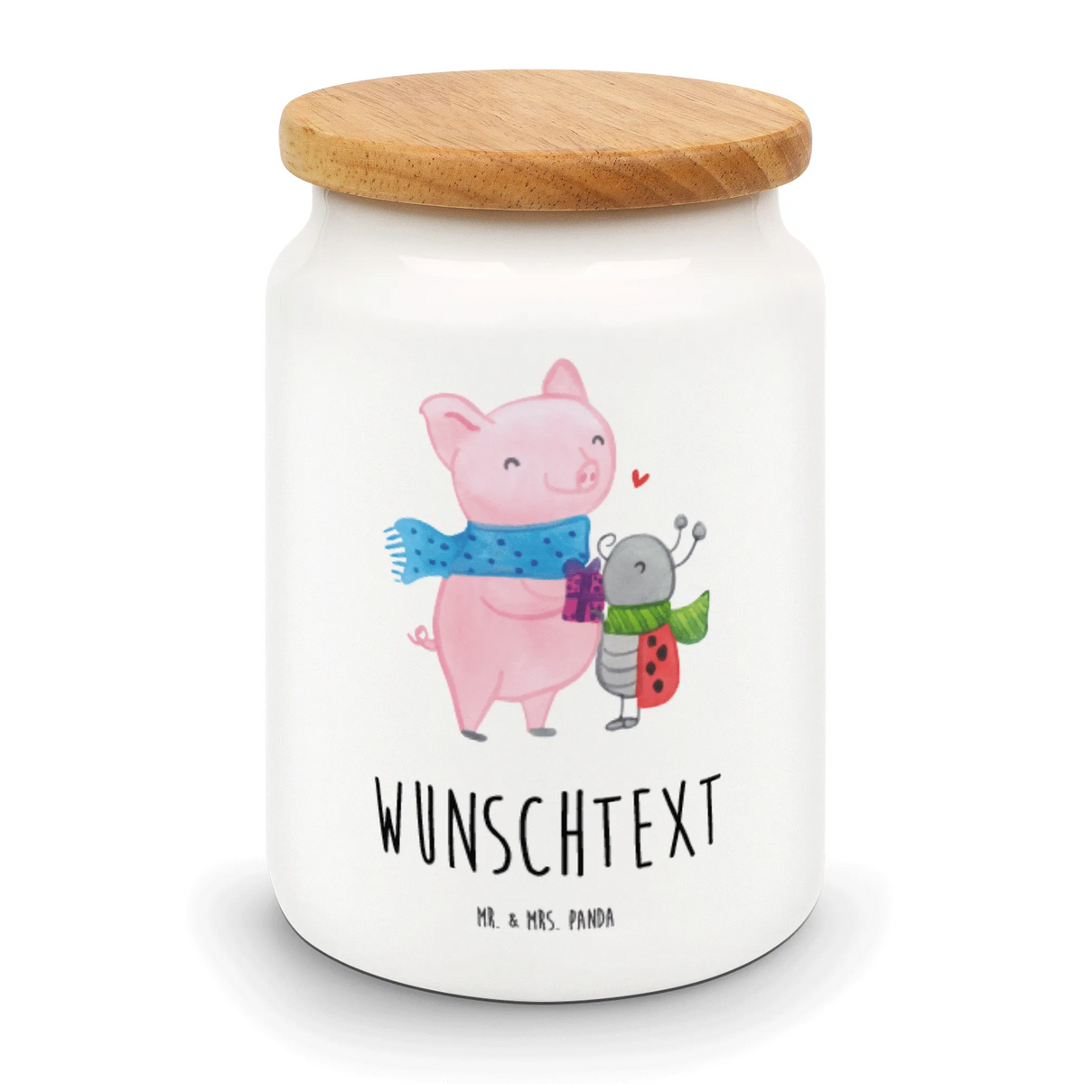 Personalized Storage Jar Glow Pig Snuggle engraved kitchen jar, monogrammed food storage, personalized ceramic jar, personalized storage jar, personalized storage container, personalized canister, custom treat canister, personalized cookie jar, personalized treat jar, personalized cookie tin, custom pantry container, Winter, Christmas, Christmas time, snow