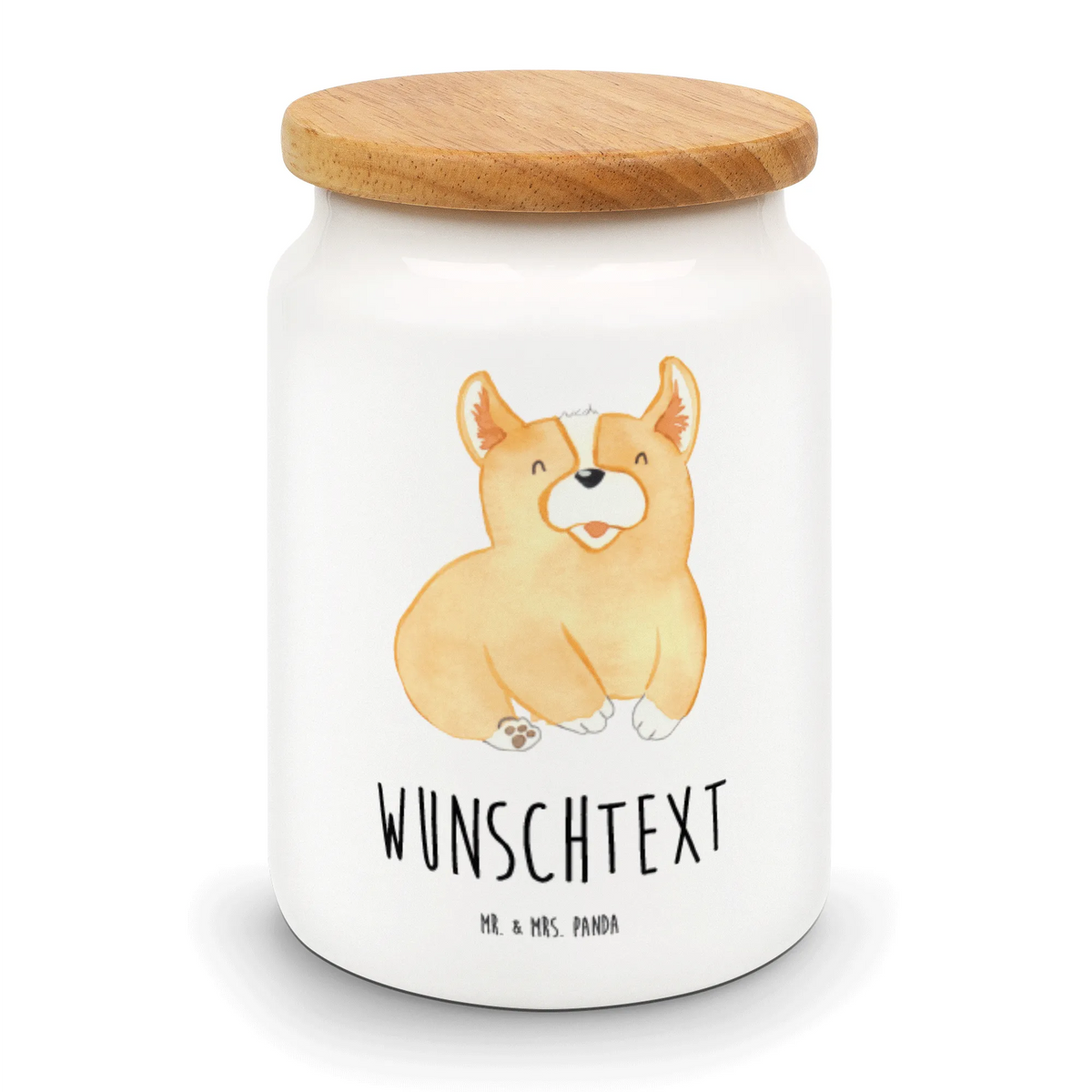 Spersonalizowany pojemnik na zapasy Corgi Pies, motyw psa, zwierzę domowe, rasa psa, miłośnik zwierząt, właściciel psa, powiedzenia