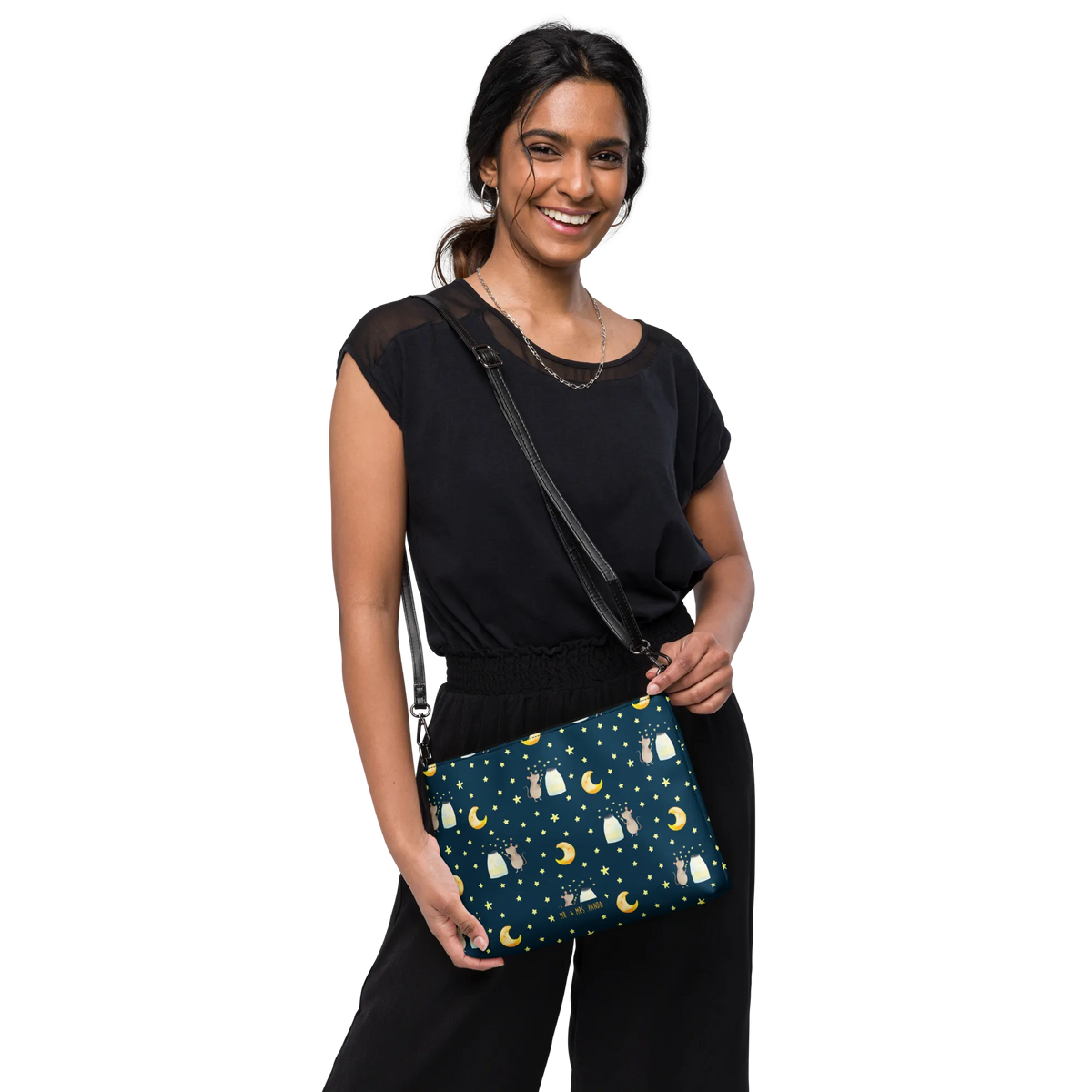 Handbag Mouse Stars handbag, satchel, tote bag, crossbody bag, women's handbags, shoulder bag, clutch, purse, designer handbag, leather handbag, messenger bag, fashion bags, small animals, cute, funny, cute animal motives, hand drawn, small world, funny sayings, good mood, happy, gifts, gift ideas, special gifts, animal lover, card, Mouse, pregnancy, baptism gift, baptism, dreams, wish, stars, birth, child, birthday, hope, first child, child birthday