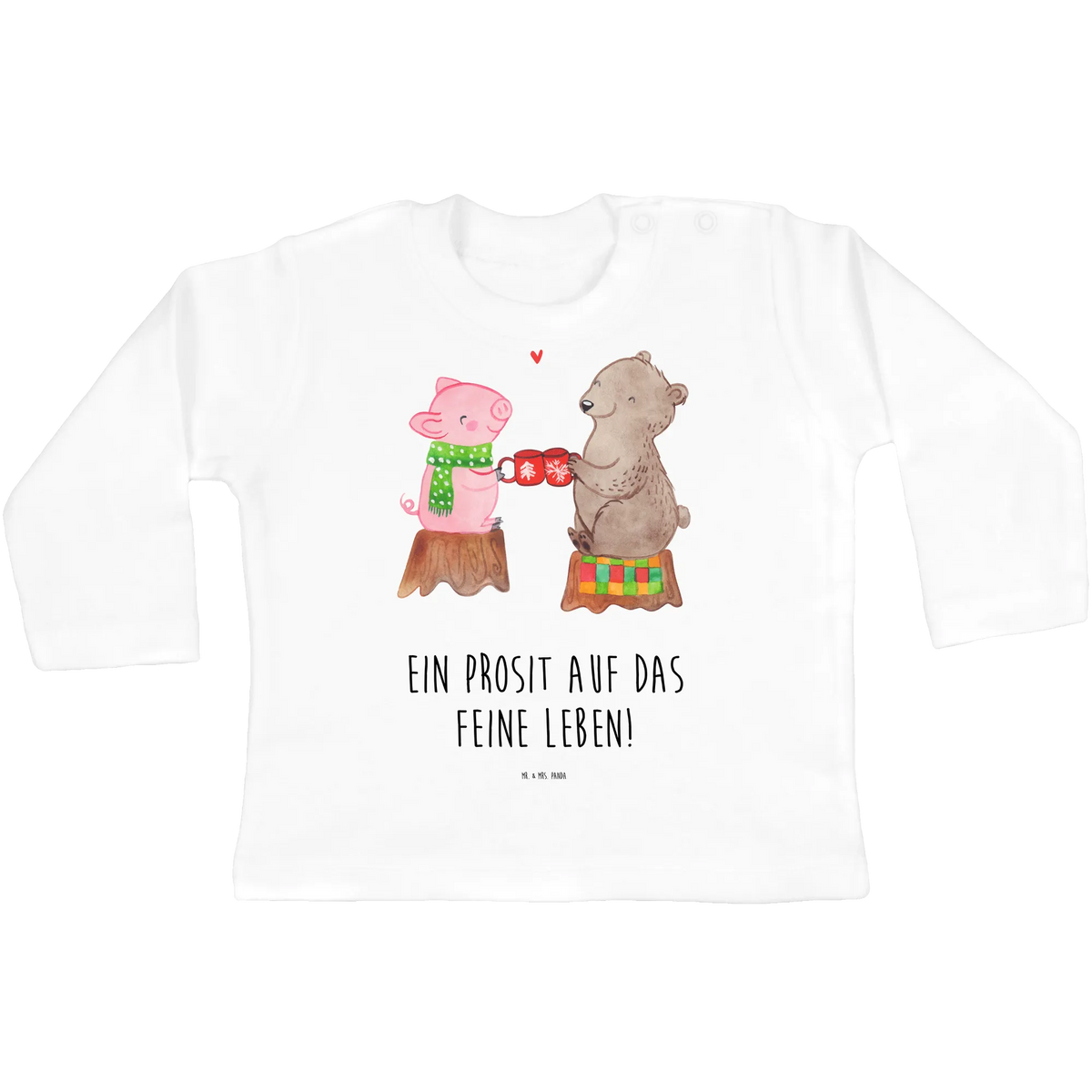 Baby Longsleeve Glühschwein Sause Baby Shower, Kleidung, Bio, Langarm, Weihnachten, Winter, Weihnachtsdeko, Nikolaus, Advent, Heiligabend, Wintermotiv, Alles Gute, Bär, Prost, Schwein, Weihnachtszeit