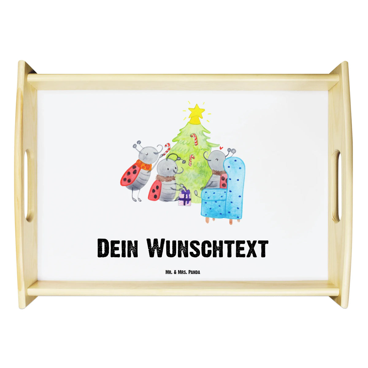 Personalised serving tray Christmas Smörle Christmas time, snow