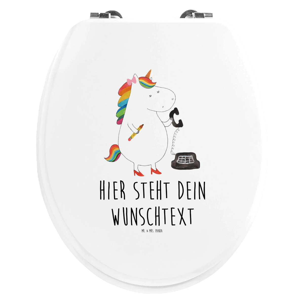 Personalized Toilet Seat Design unicorn secretary tax office, office help, attorney, office worker, secretary present, gift colleg, Secretary