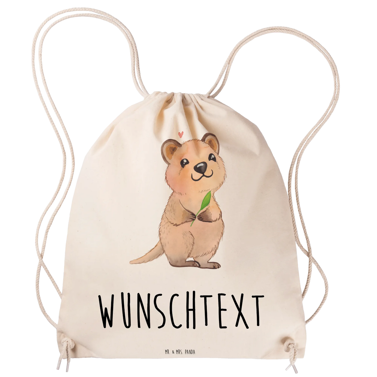 Personalized Sports Bag Quokka Happy card, gift ideas, gifts, small animals, cute, cute animal motives, hand drawn, funny sayings, good mood, special gifts, animal lover