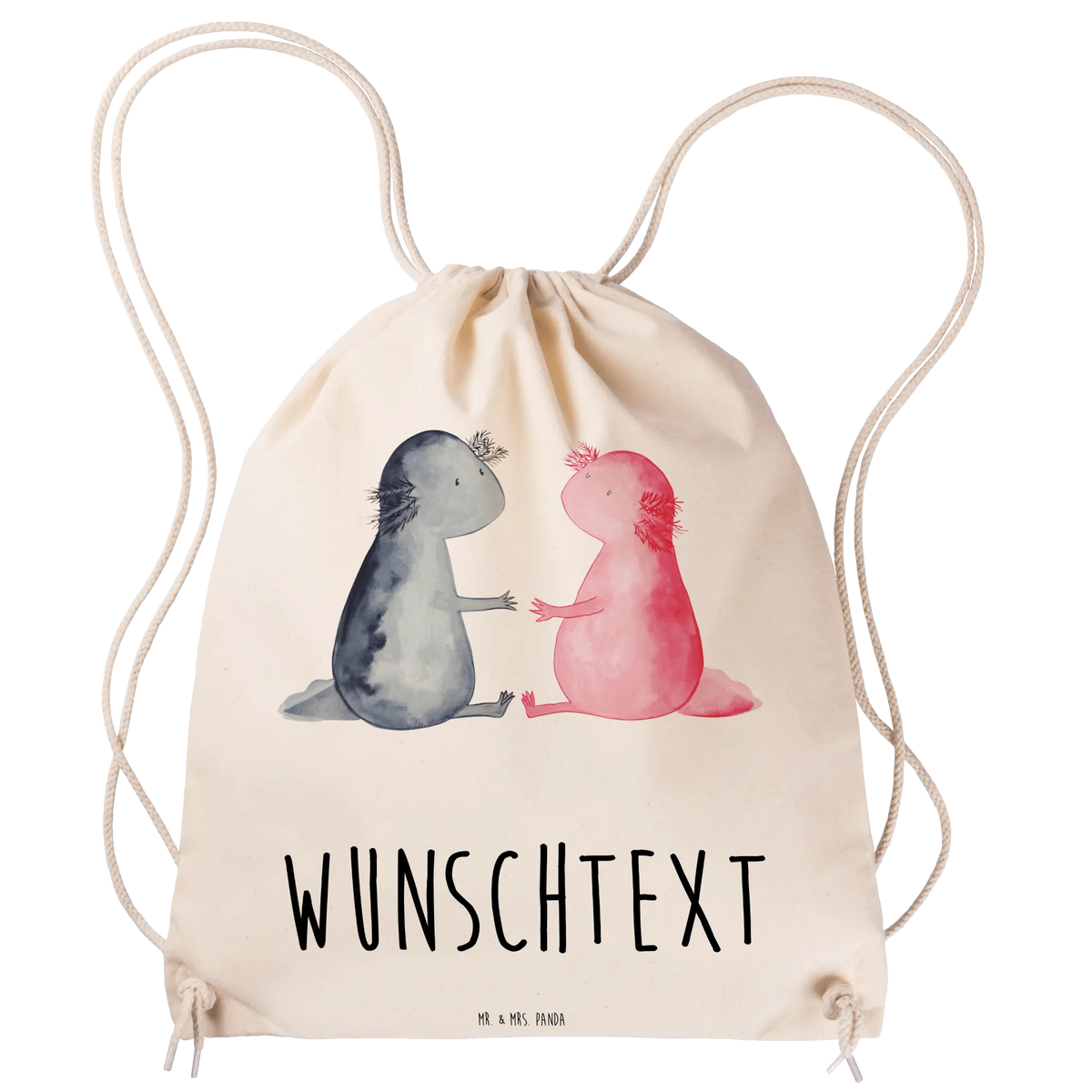 Personalized Sports Bag axolotl Love