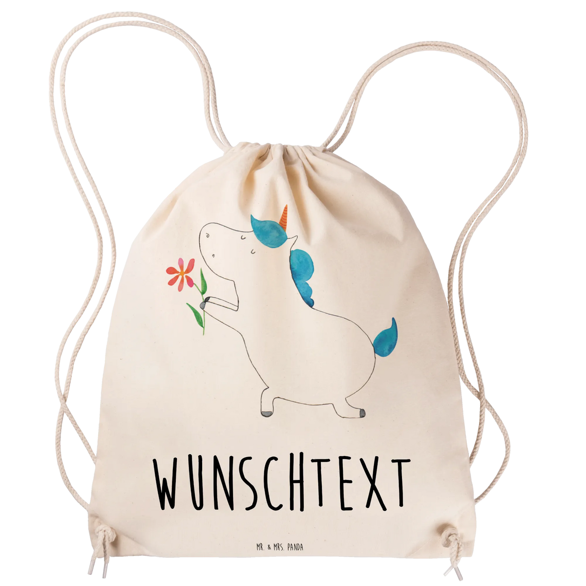 Personalized Sports Bag unicorn flower unicorn, unicorns, love, partner, couple, request, flower, marriage application, proof of love, engagement
