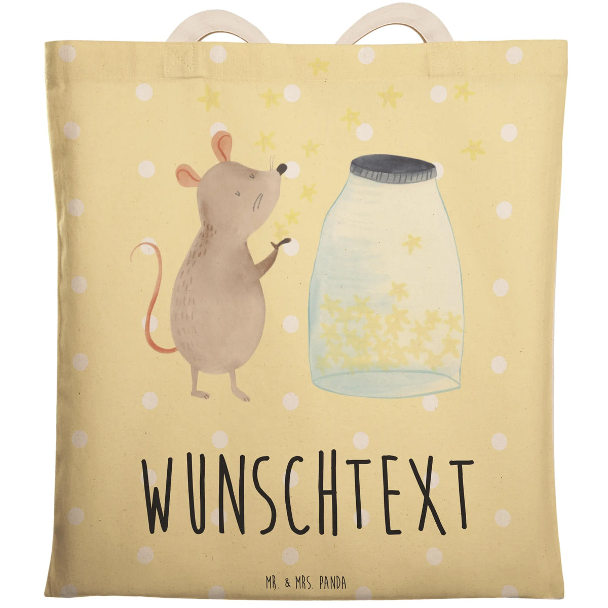 Personalized Shopping Bag Mouse Stars small animals, cute, funny, cute animal motives, hand drawn, small world, funny sayings, good mood, happy, gifts, gift ideas, special gifts, animal lover, card, stars, child birthday, birth, baptism gift, child, pregnancy, Mouse, dreams, wish, first child, baptism, birthday, hope