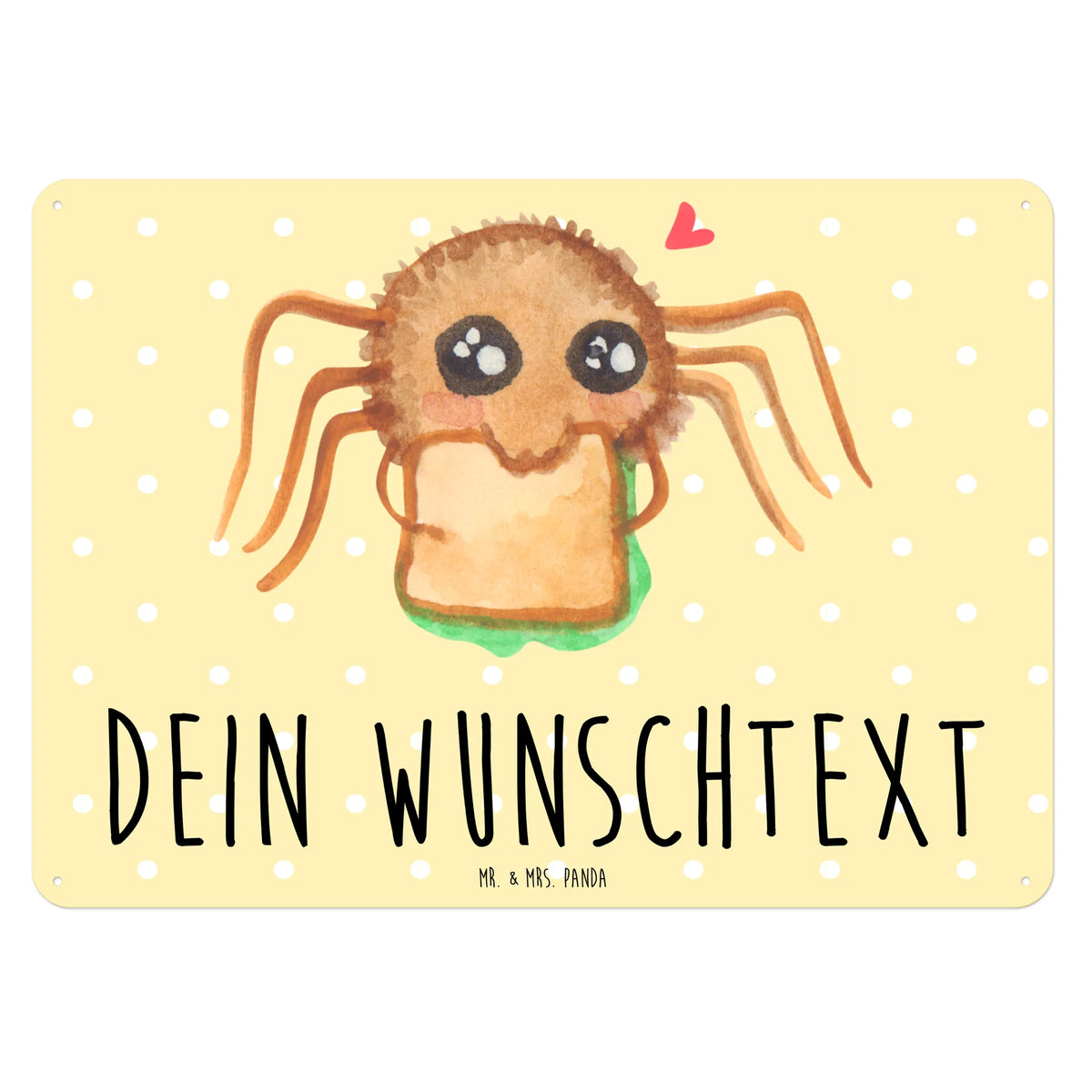 Personalized metal sign Spider Agathe Sandwich Spider Agathe, Spider
