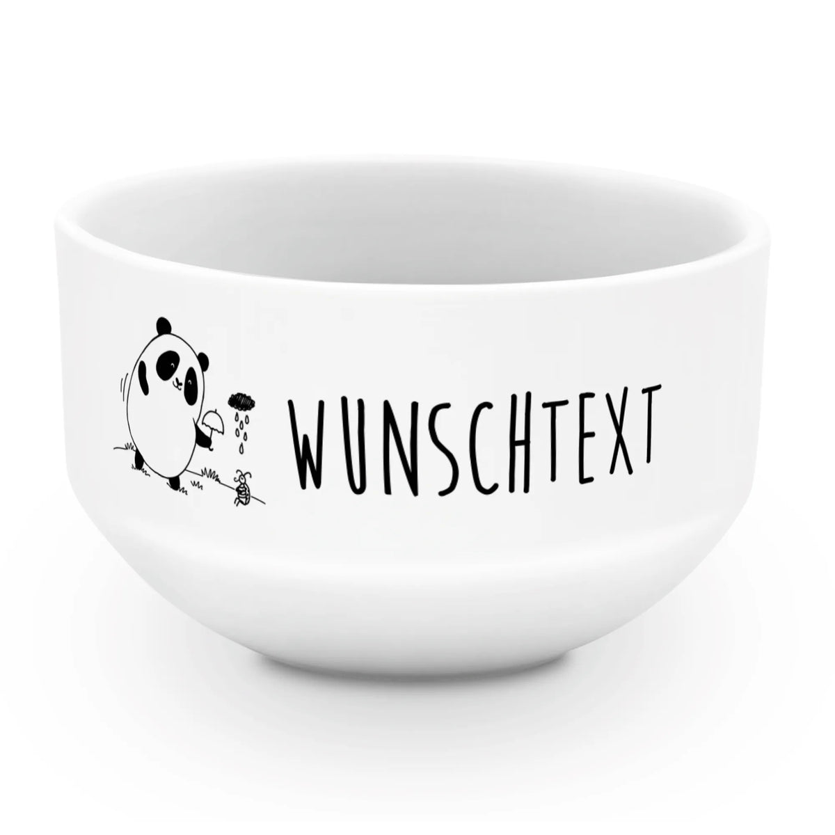 Personalized Muesli Bowl Panda togetherness ceramic bowl, porcelain bowl, salad bowl, bowl, dessert bowl, soup bowl, fruit bowl, breakfast bowl, snack bowl, muesli bowl, personalized cereal bowl