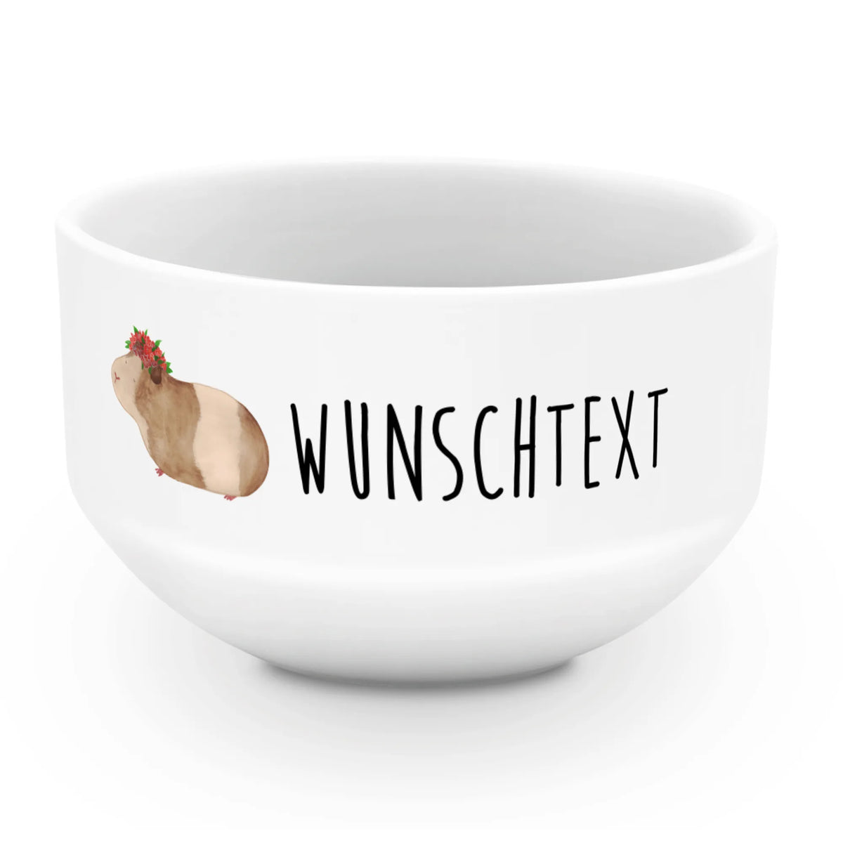 Personalizowana miska na musli świnka morska mądrość Motywy zwierzęce, dobra energia, zabawne powiedzonka, zwierzęta