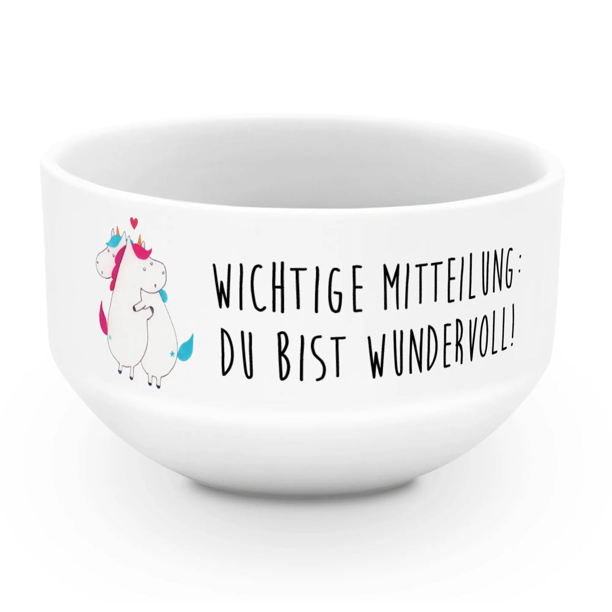 Muesli Bowl unicorn communication present, gift, marriage, saying, witty, Thank you, valentine's day