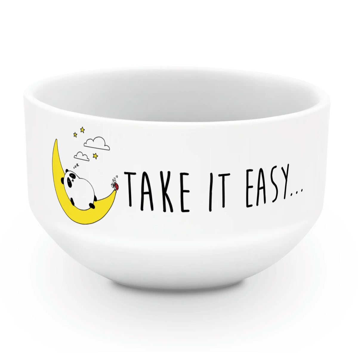 Muesli Bowl Panda Easy salad bowl, breakfast bowl, porcelain bowl, dessert bowl, soup bowl, bowl, fruit bowl, cereal dish, cereal bowl, ceramic bowl, snack bowl