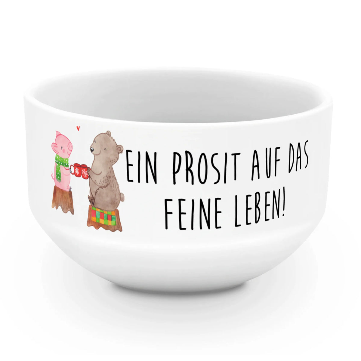 Muesli Bowl Glowing Pig Bash cereal dish, dessert bowl, fruit bowl, soup bowl, breakfast bowl, bowl, porcelain bowl, snack bowl, cereal bowl, ceramic bowl, salad bowl, Winter, Christmas, Christmas time, snow