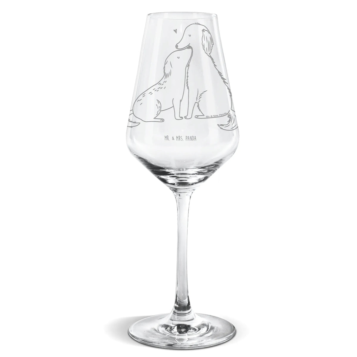 White Wine Glass dogs Love woof, dog mama, love dogs, love for dogs, dog decorative items, bag with dog print, funny gifts for dog owners, what do you give a dog lover, dog breed, Christmas gifts for dogs, gifts for dogs, dog sayings, mutt, hound, heart, cuddle, trust, kiss, dog. Dog
