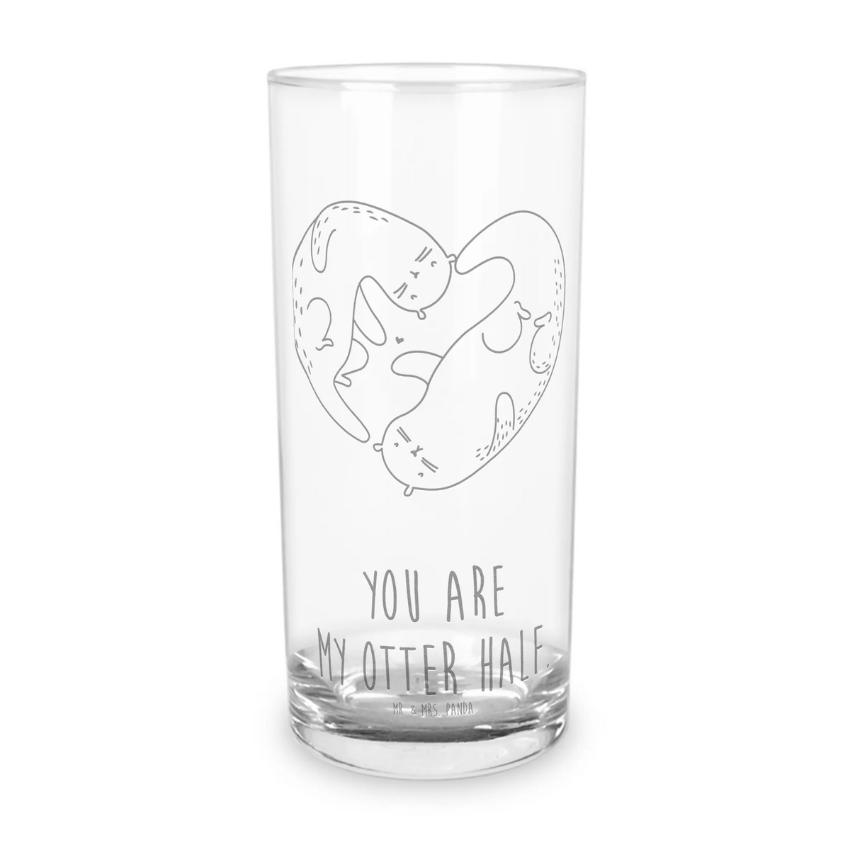 Wasserglas Otter Herz Geschenk Glas, Trinkglas, tischglas, Partyglas, Geschenkglas, Tumbler, Glasbecher, Longdrinkglas, Saftglas, Cocktailglas, Alltagsglas, küchenglas, Glas, Trinkbecher Glas, Panda Glas, getränkeglas, Wasserglas, haushaltsglas, Wasserbecher, Fischotter, Seeotter, Otter, Bessere Hälfte, Liebesbeweis, Verlobung, Liebe, Love You, Liebesgeschenk, Hochzeitstag, Gemeinsames Leben, Herz, Jahrestag