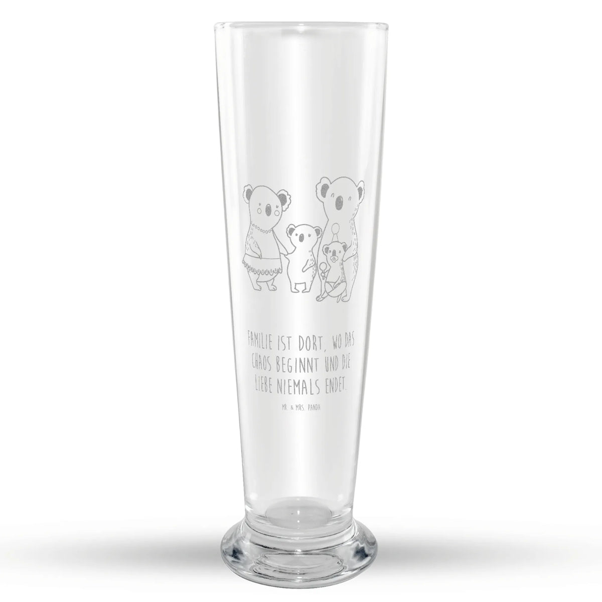 Weizenglas Koala Familie Mr & Mrs Panda Weizenglas, Bier Glas, Weißbierglas, Weizenbier Glas, Bierglas, Weizen Glas, Muttertag, Vatertag, Mama, Papa, Oma, Opa, Familie, Schwester, Bruder, Kinder, Koala, Geschwister, Koalas, Family, Familienleben