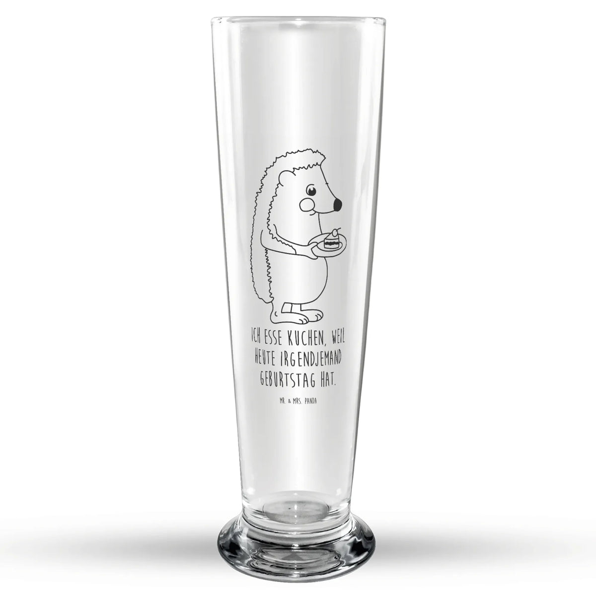 Weizenglas Igel Kuchenstück Weizenbier Glas, Weißbierglas, Mr & Mrs Panda Weizenglas, Bierglas, Weizen Glas, Bier Glas, Lustige Sprüche, Tiere, Tiermotive, Gute Laune, Backen Geschenk, Igel, Geburtstagskuchen, Torte, Kuchen, Essen Spruch, Kuchen Backen, Einladung Party