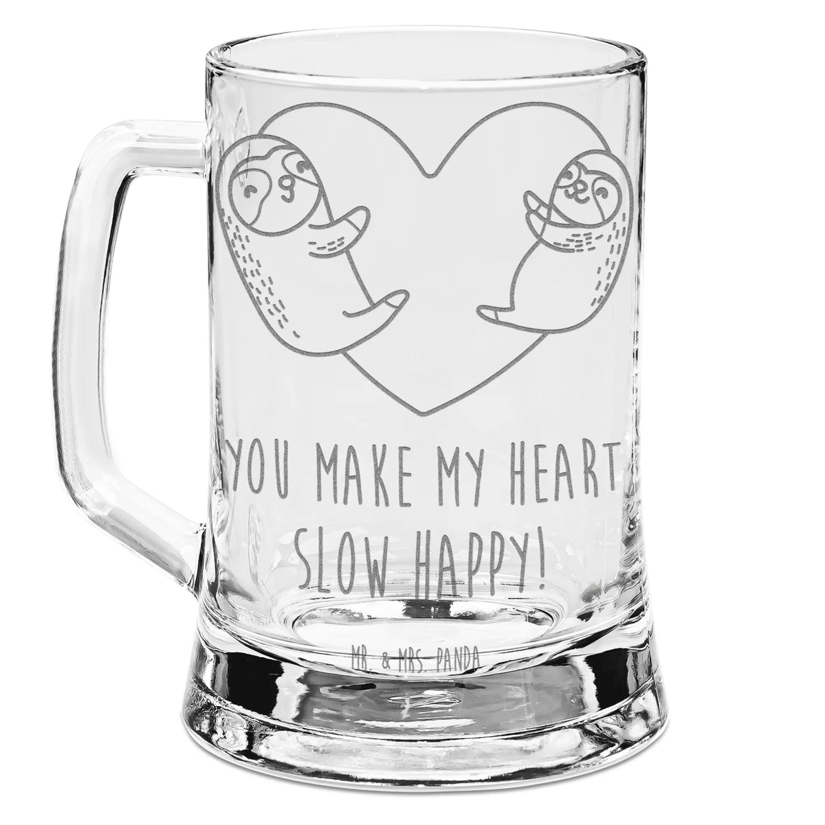 Engraved Beer Mug sloths Heart Love gift, gift for her, gift for him, anniversary gift, Loving, Two, Together, Marriage, Proposal of marriage, Valentine's Day Gift for Women Love Gift Anniversary Wedding Anniversary Party Favor Gift for Girlfriend Gift for Partner Boyfriend Gift Token of Love for Men for Husband