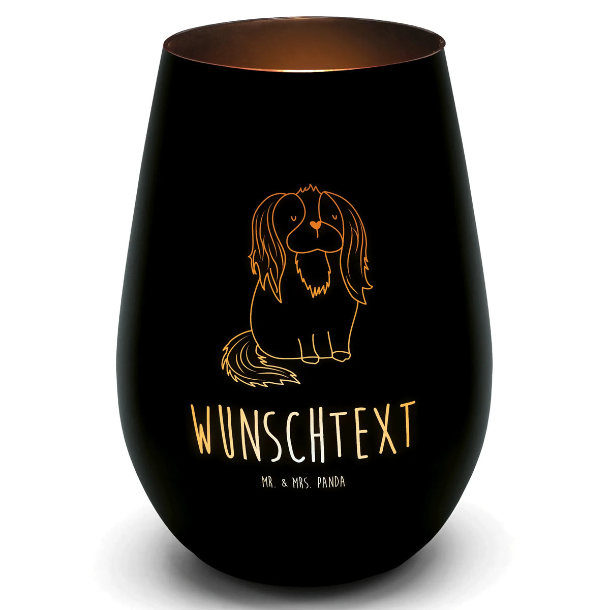 Gold Personalized Lantern Dog Cavalier King Charles Spaniel dog breed, mutt, hound, woof, dog mama, love dogs, love for dogs, dog decorative items, bag with dog print, funny gifts for dog owners, what do you give a dog lover, Christmas gifts for dogs, gifts for dogs, dog sayings, most beautiful dog, Sayings
