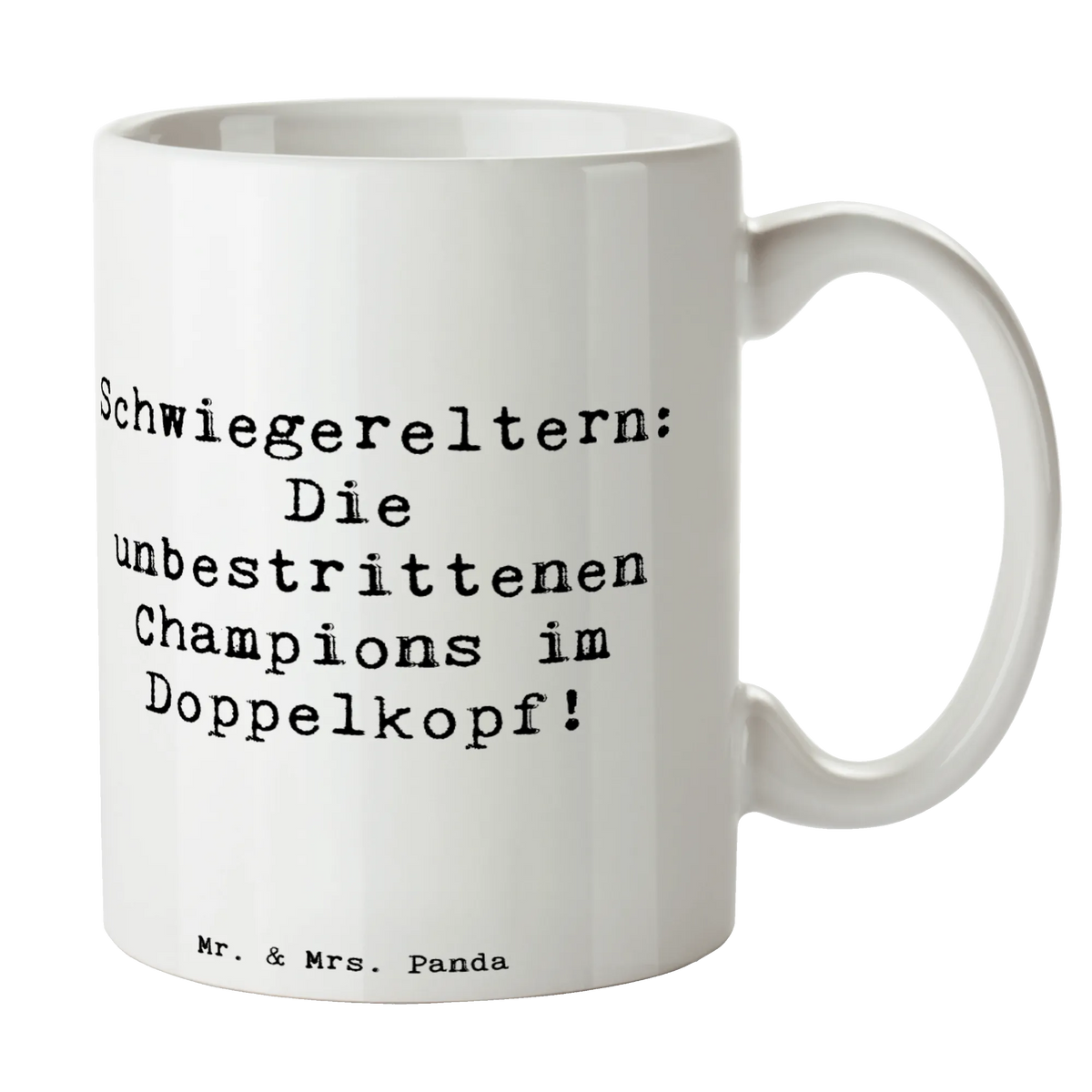 Kubek Cytat Schwiegereltern: Die unbestrittenen Champions im Doppelkopf! Rodzina, Dzień Ojca, Dzień Matki, brat, siostra, tata, babcia, dziadek