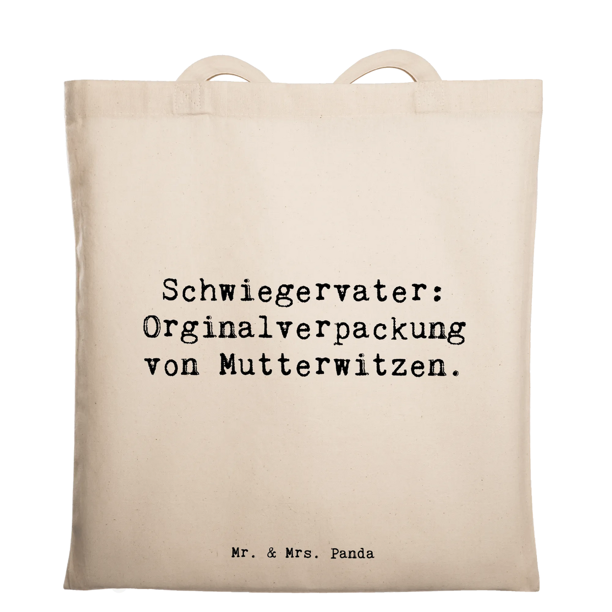 Tote bag Saying Schwiegervater: Orginalverpackung von Mutterwitzen. Father's Day, Mother's Day