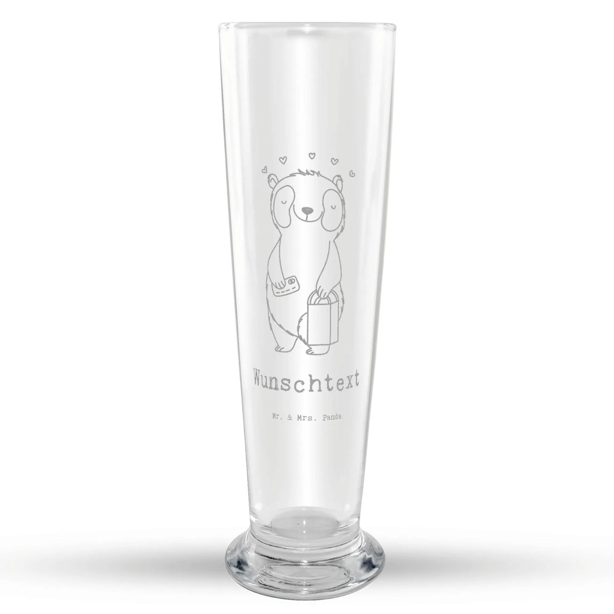 Customizable Wheat Glass panda Shopping Gift, giving, thank you, award, profit, athlete