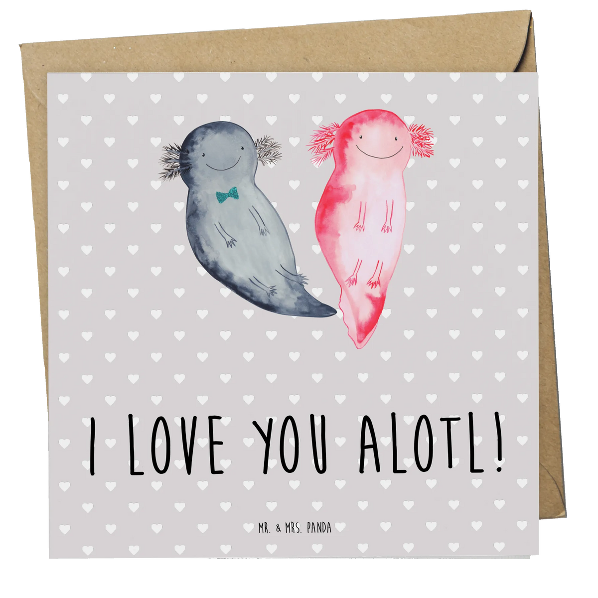 Deluxe Card axolotl Love Proposal of marriage, Love gift, gift for him, Together, anniversary gift, gift for her, Marriage, Two, Loving, Valentine's Day Gift for Women Love Gift Anniversary Wedding Anniversary Party Favor Gift for Girlfriend Gift for Partner Boyfriend Gift Token of Love for Men for Husband