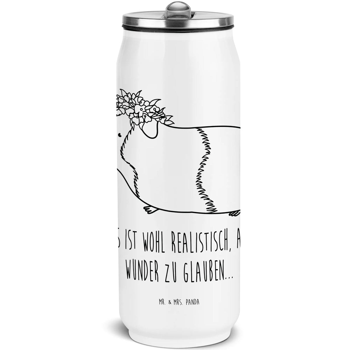 Drink Cans Water Bottle Guinea pig wisdom card, gift ideas, gifts, small animals, cute, cute animal motives, hand drawn, funny sayings, good mood, special gifts, animal lover, wonder, wisdom, saying, flower child, reality, wonderland, guinea pig