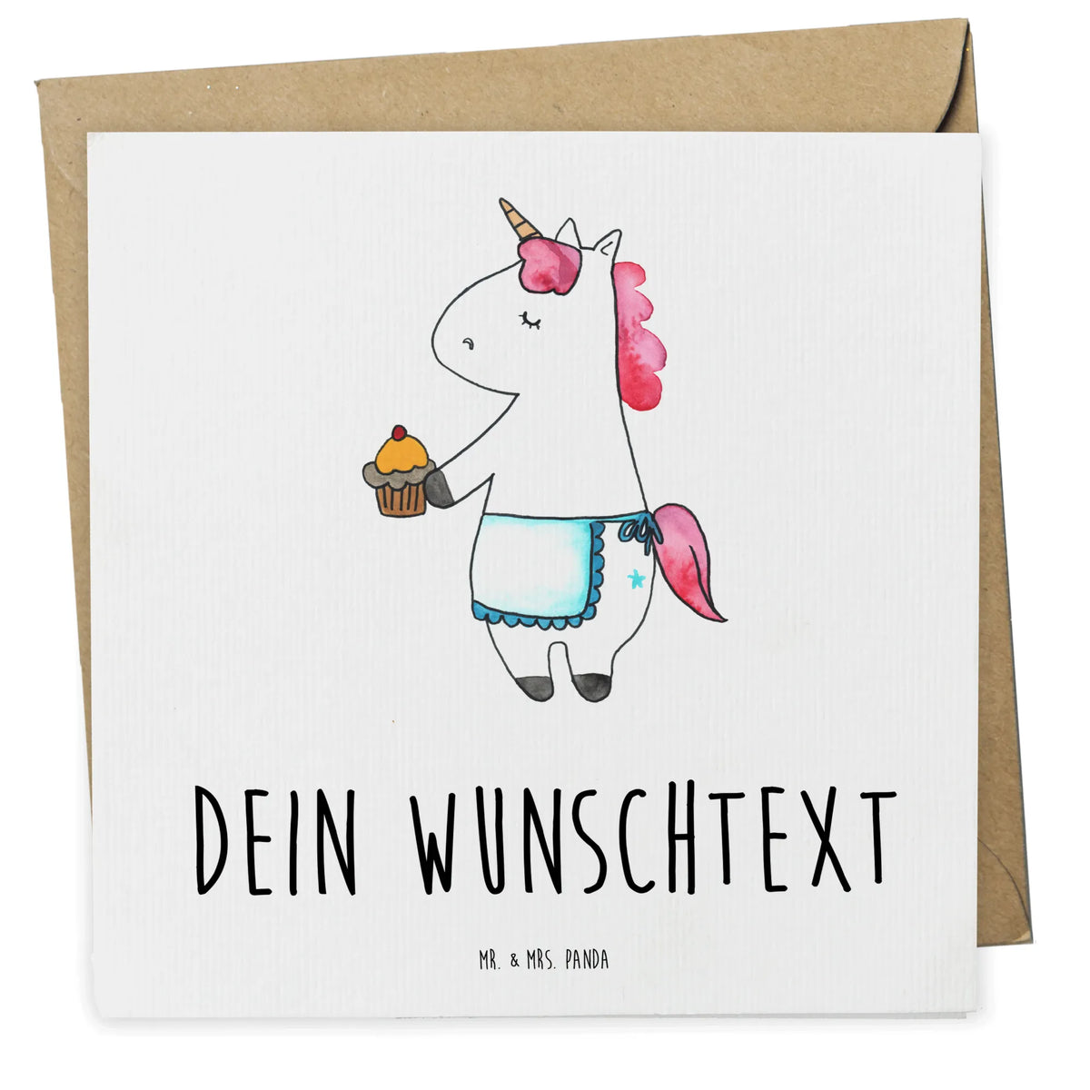 Personalized Deluxe Card unicorn muffins Birthday, Love Greetings, Birthday Greetings, cook gift, cook present, Baking, Cookies, Congratulations