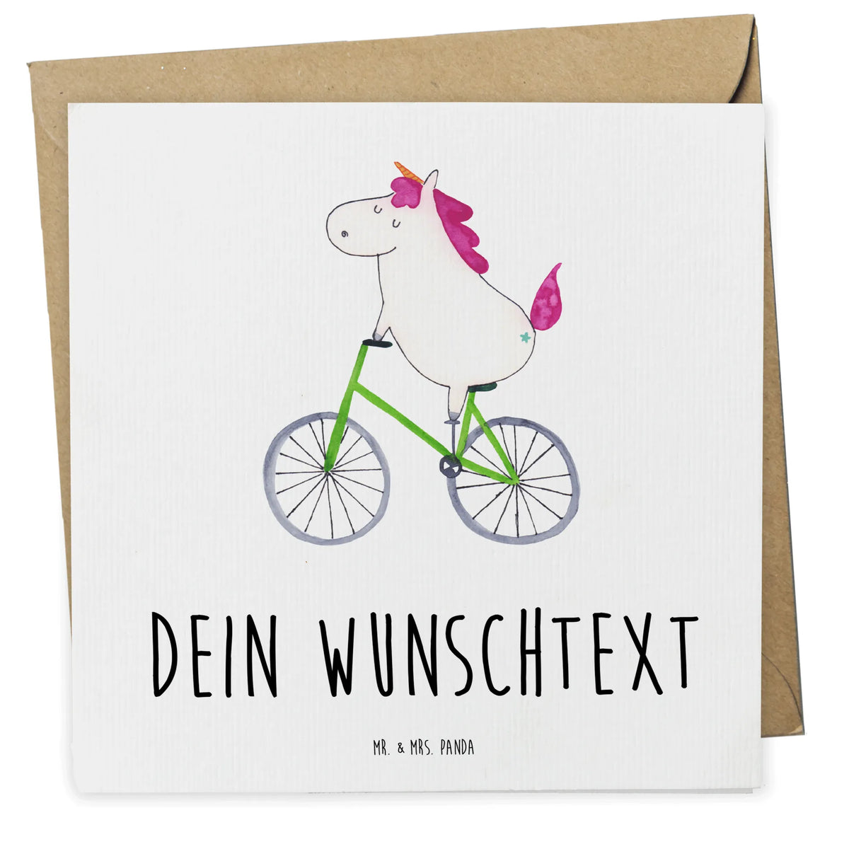 Personalized Deluxe Card unicorn cyclist confetti, fairy dust, cycling, love affliction, cyclist gift, luxury problem, present, wheel, grief