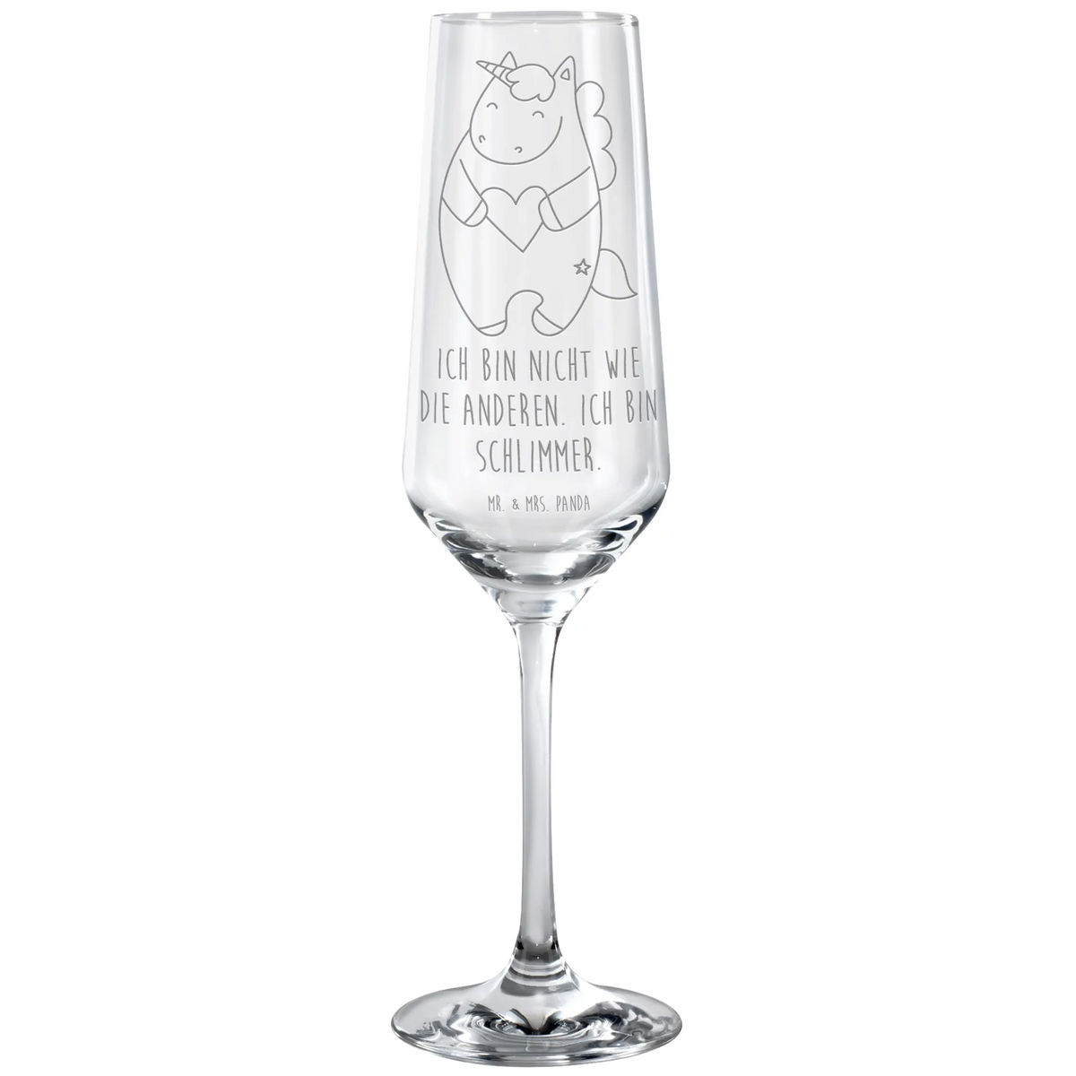 Sektglas Einhorn Herz Schaumweinglas, Champagnerglas, Sektkelch, Proseccoglas, Geschenkglas, Sektglas graviert, Flute Glas, Trinkglas, Sektglas, graviertes sektglas, dekorglas, Sektflöte, Sektglas mit Gravur, Kelchglas, Glas, Unicorn, Einhorn, Einhörner, Einhorn Deko, Freundin, Bunt, Lustig, Witzig, Schlimm, Anders, böse, Herz