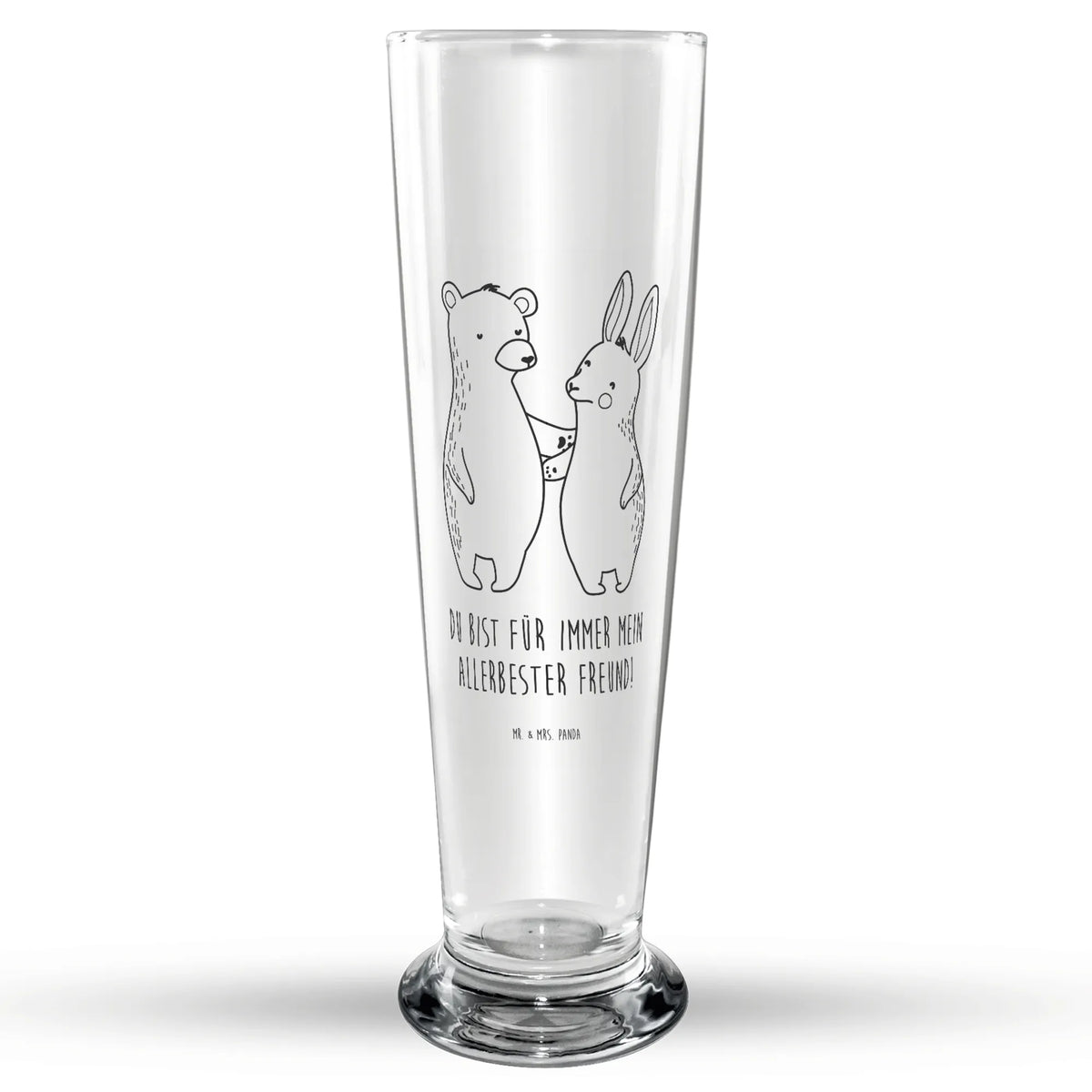 Bierglas Bär und Hase Umarmen Bierglas, Trinkglas, Bierbecher, Bier Glas, Glasbecher, Glasbierglas, Verlobung, Freund, Heiraten, Partner, Heiratsantrag, Liebesgeschenk, Hocheitstag, Ehemann, Freundin, Ehefrau, Jahrestag, Liebe, Hase, Bär, Best Friends, Bärchen, Bester Freund, Freunde