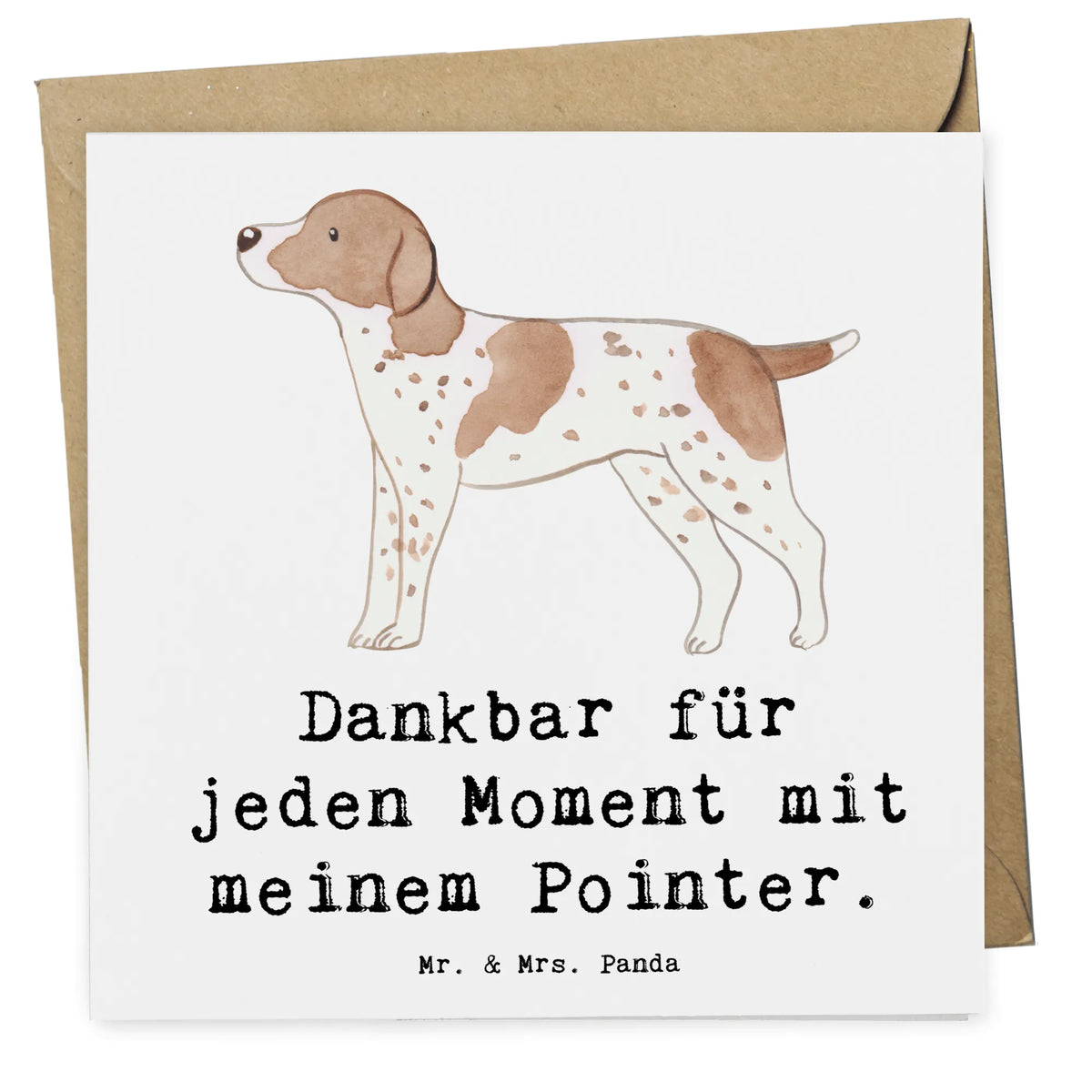 Deluxe Card Pointer Moment puppy, dog owner, purebred dog, dog breed, animal lover, gift, giving