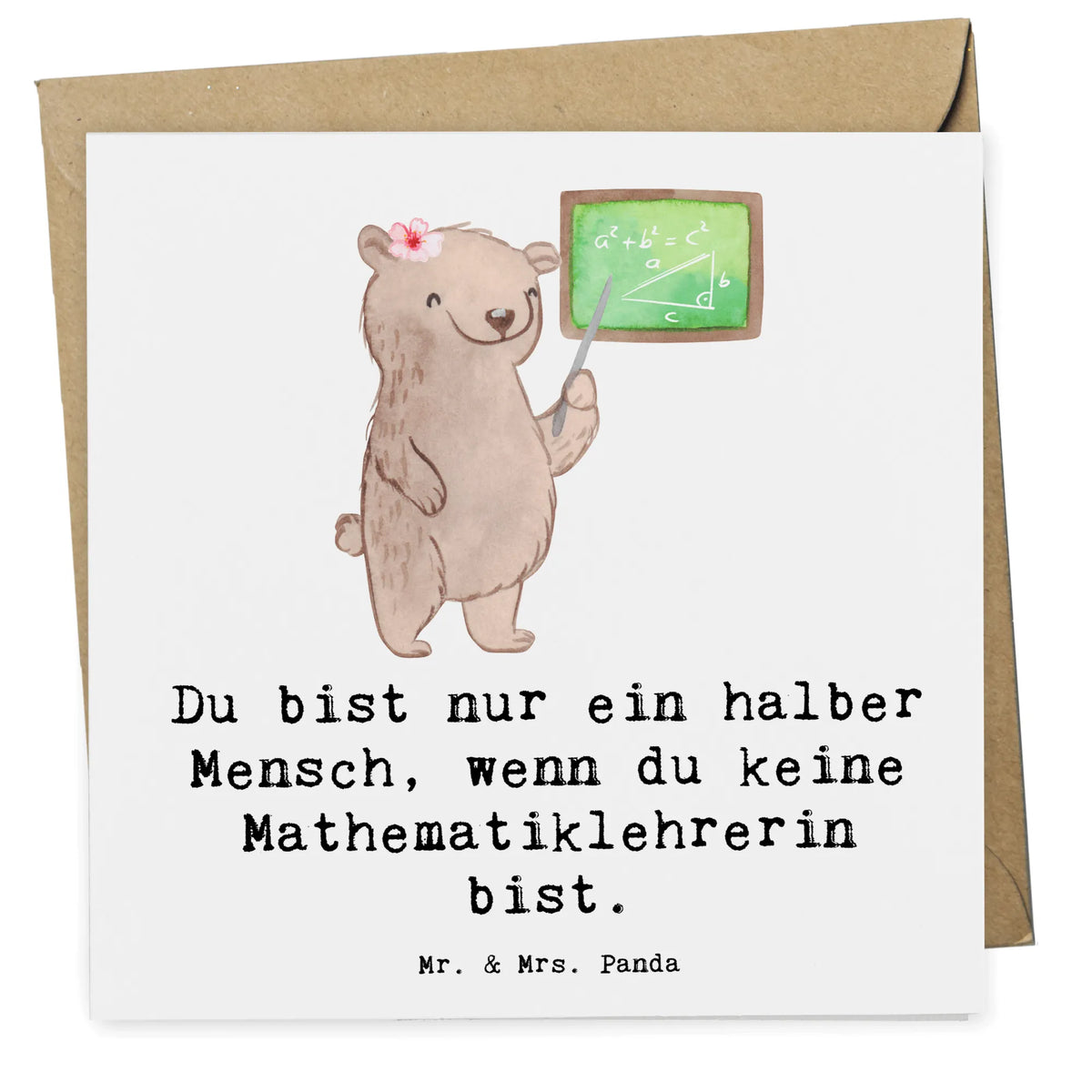 Deluxe Karte Mathematiklehrerin Herz
