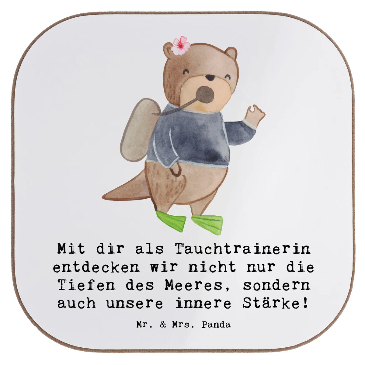 Untersetzer Tauch Trainerin Stärke