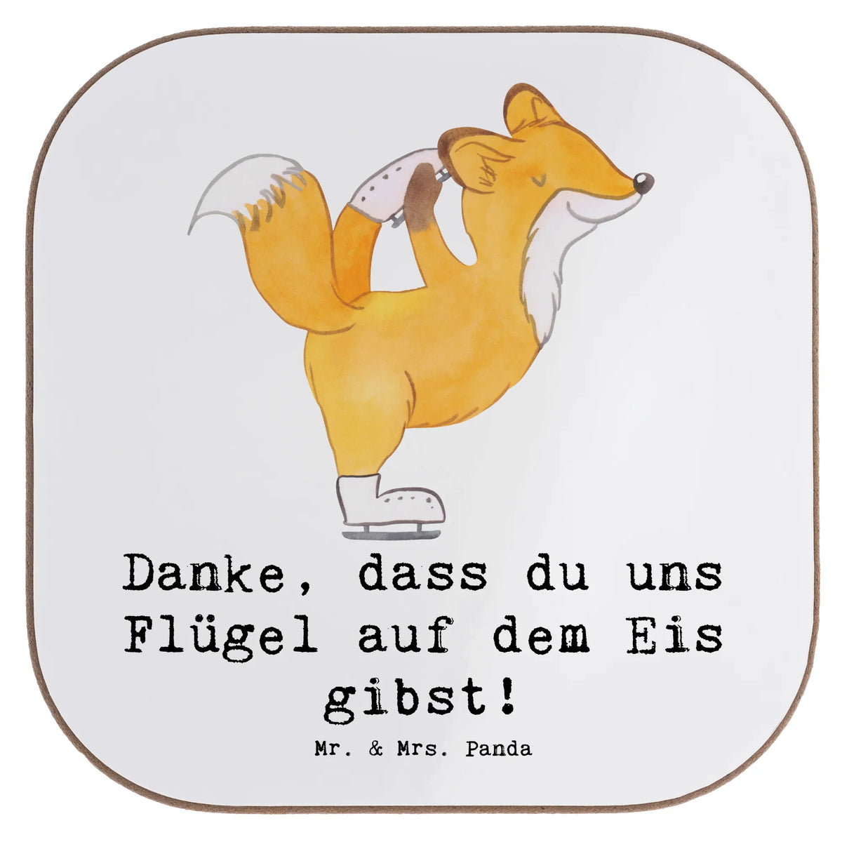Untersetzer Eiskunstlauf Trainerin Danke